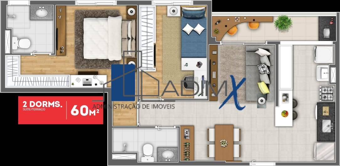 Apartamento à venda com 2 quartos, 60m² - Foto 10